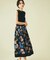 メッシュフラワータックスカート