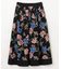 メッシュフラワータックスカート
