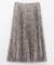 ヘリンボーンプリントプリーツスカート