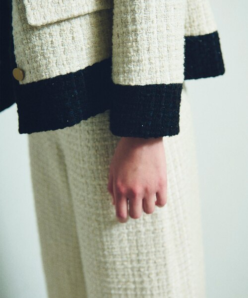 ツイードバイカラージャケット｜グレースコンチネンタルの通販｜&mall