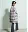シャギーチェックピーコート