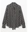 ドットプリントボウタイブラウス