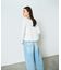 タフタケープ付ニットトップ
