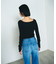 タフタケープ付ニットトップ