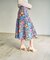 フラワージャガードフレアスカート