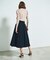 グログランタックフレアスカート