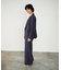 麻調バックギャザージャケット