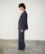 麻調バックギャザージャケット