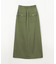 サテンストレートスカート