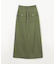 サテンストレートスカート