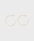 ラインデザインフープピアス