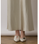 サテンストレッチイージースカート