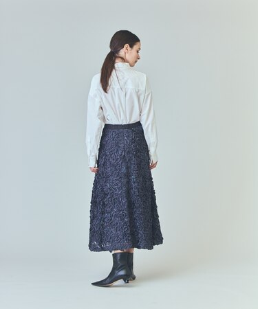 テープ刺繍レーススカート （テープ刺繍レーススカート｜グレース  