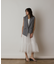 チュールコンビティアードワンピース