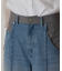 コンビデニムワイドパンツ