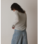 ラメリブクルーネックトップ