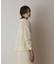 メッシュVネックニットトップ