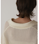 メッシュVネックニットトップ