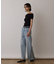 オフショルリブニットトップ