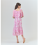 シフォンプリントドレス