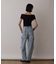 サス付zipデニムパンツ