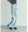 サイドレースデニムパンツ