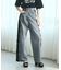 サイドレースデニムパンツ