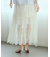 レース切替ティアードスカート