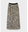 フェザーレオパードスカート