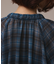 チェックカフタントップ