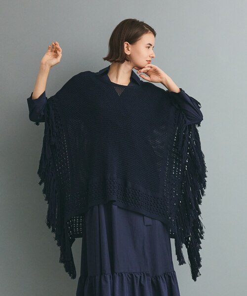 ニットフリンジケープ｜グレースコンチネンタルの通販｜&mall（アンド