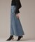 エンボスデニムスカート