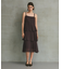 シフォンケープドレス