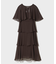 シフォンケープドレス
