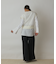チュール刺繍ニットトップ