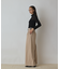 シアーリブニットトップ
