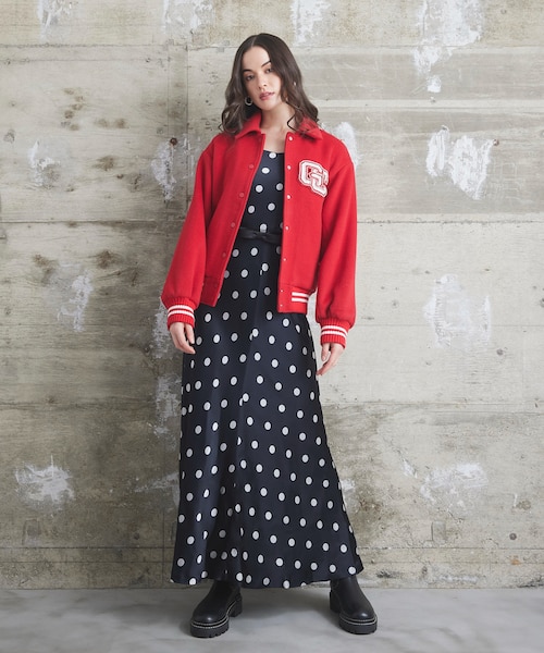 新品タグ付き‼️グレースクラスのバーシティembジャケット バーシティembジャケット / GRACE CONTINENTAL | GRACE CONTINENTAL