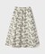 ラメフラワージャガードフレアスカート