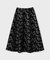 ラメフラワージャガードフレアスカート