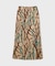 ベルトプリントアシメプリーツスカート