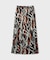 ベルトプリントアシメプリーツスカート