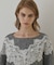 レースドルマンニットトップ