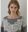 レースドルマンニットトップ