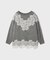 レースドルマンニットトップ