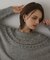 フェアアイル刺繍ニットトップ