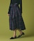 シルクブラックウォッチスカート