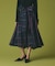 シルクブラックウォッチスカート