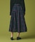 シルクブラックウォッチスカート