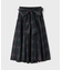 シルクブラックウォッチスカート
