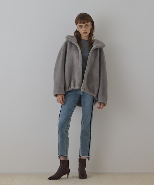 フェイクミンクフードジャケット｜グレースコンチネンタルの通販